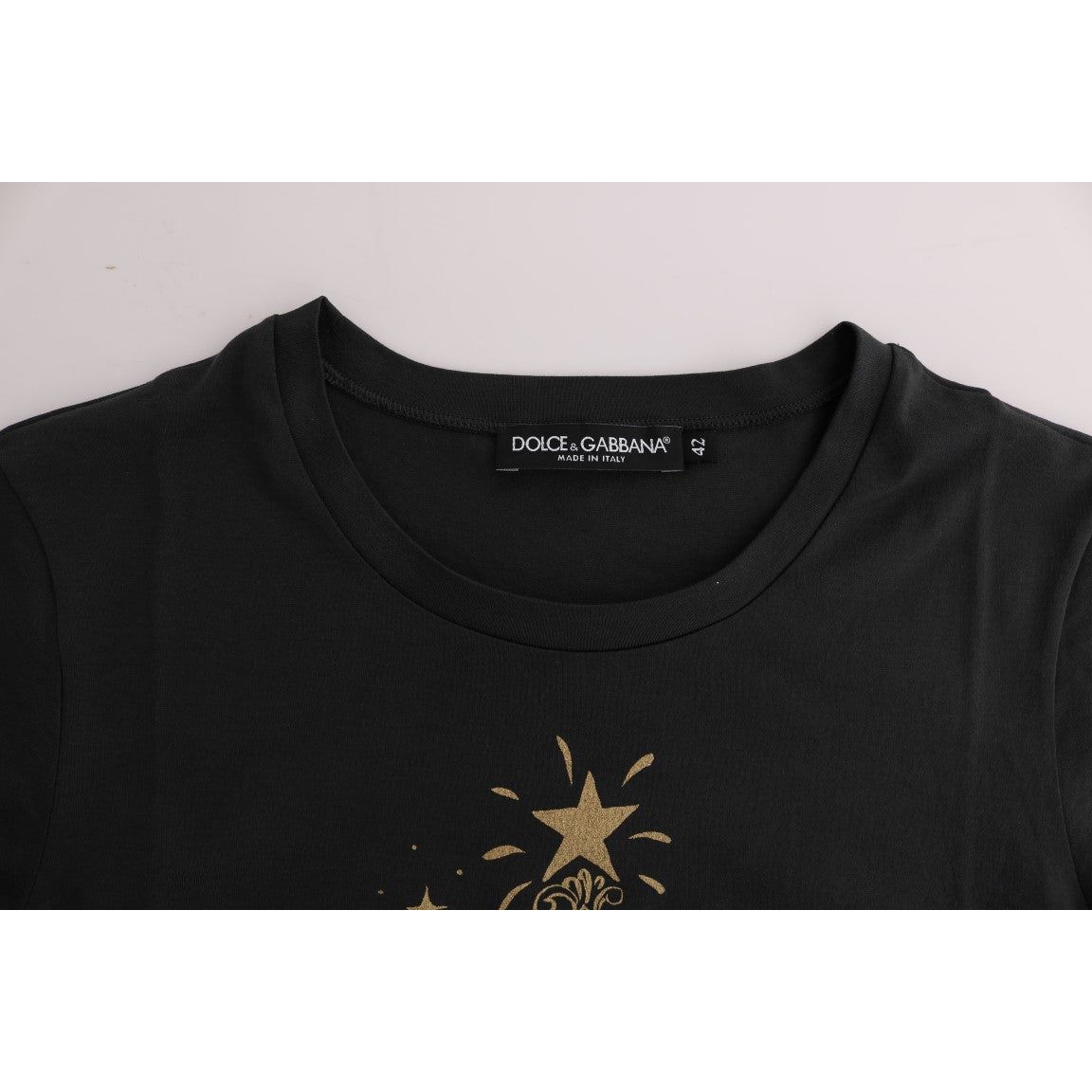 Dolce & Gabbana | Gray Cotton 2017 Motive T-Shirt | McRichard Designer Brands
