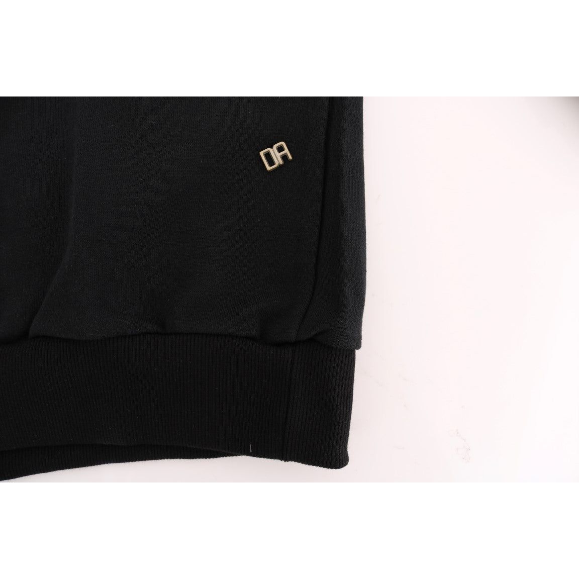 Daniele Alessandrini | Black Gym Casual Hooded Cotton Sweater | McRichard Designer Brands