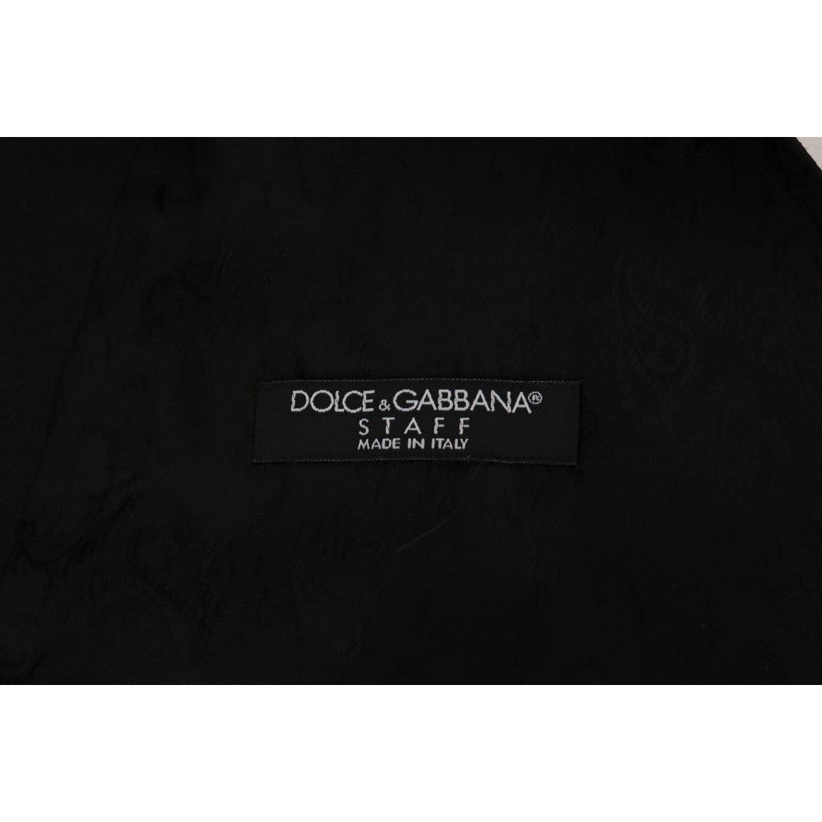 Dolce & Gabbana | Black STAFF Cotton Vest | McRichard Designer Brands