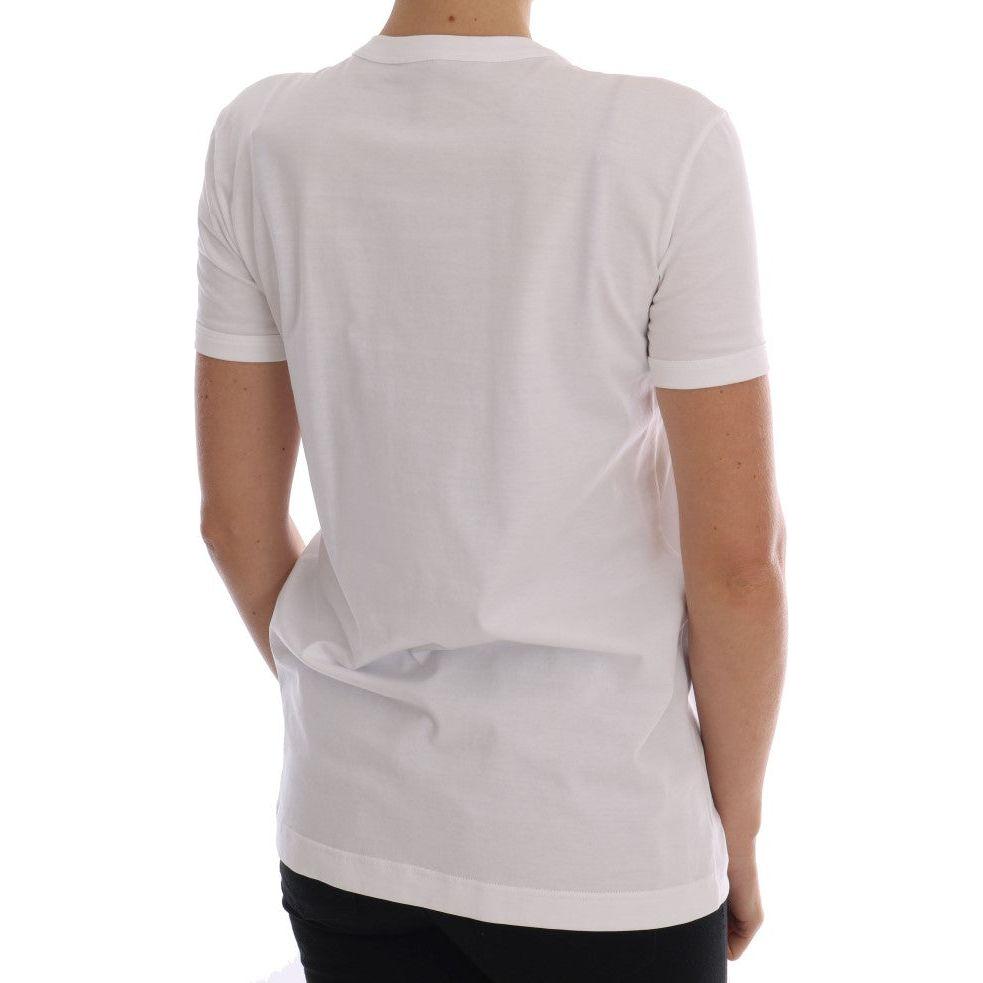 Dolce & Gabbana | White Cotton Fairy Tale T-Shirt | McRichard Designer Brands
