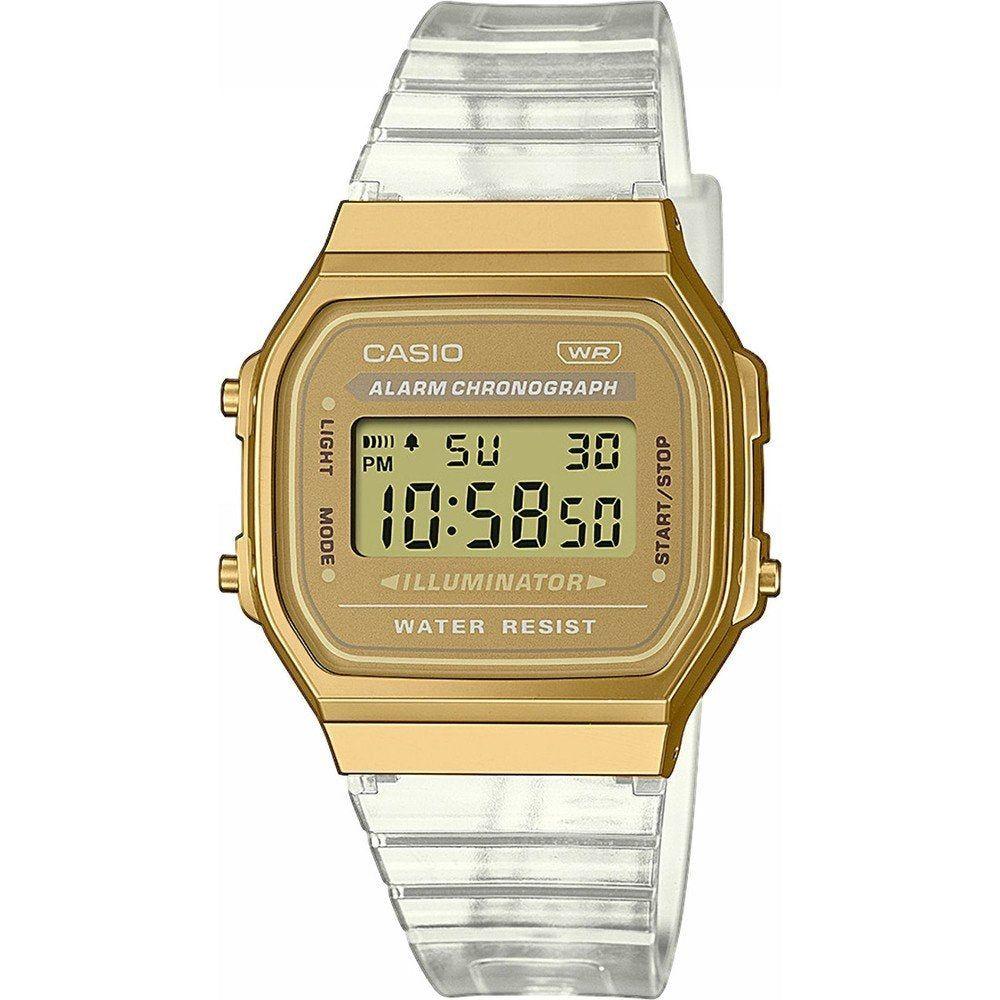 CASIO Mod. VINTAGE COLLECTION - TRANSPARENT BAND - Gold WATCHES CASIO