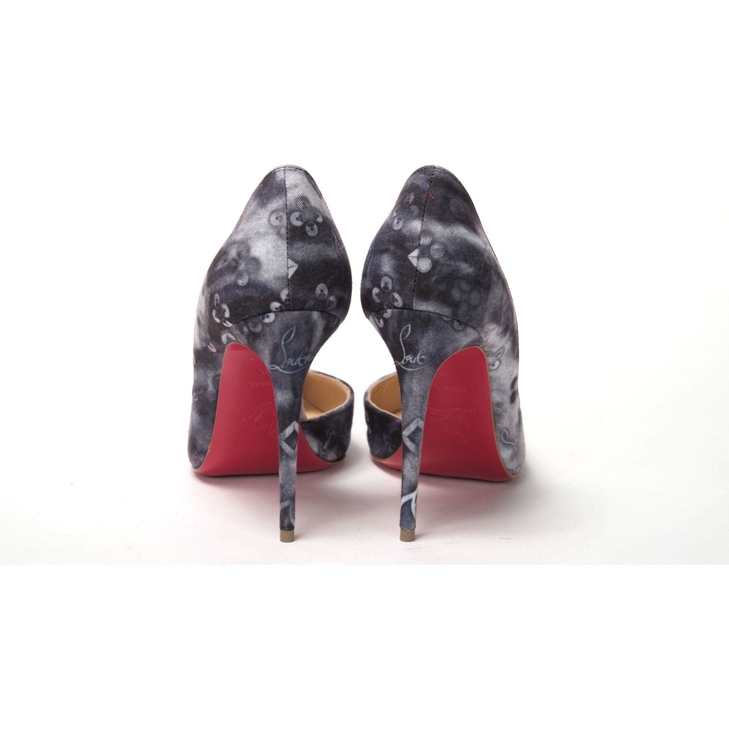 Christian Louboutin | Multicolor Denim Print High Heels Pumps  | McRichard Designer Brands