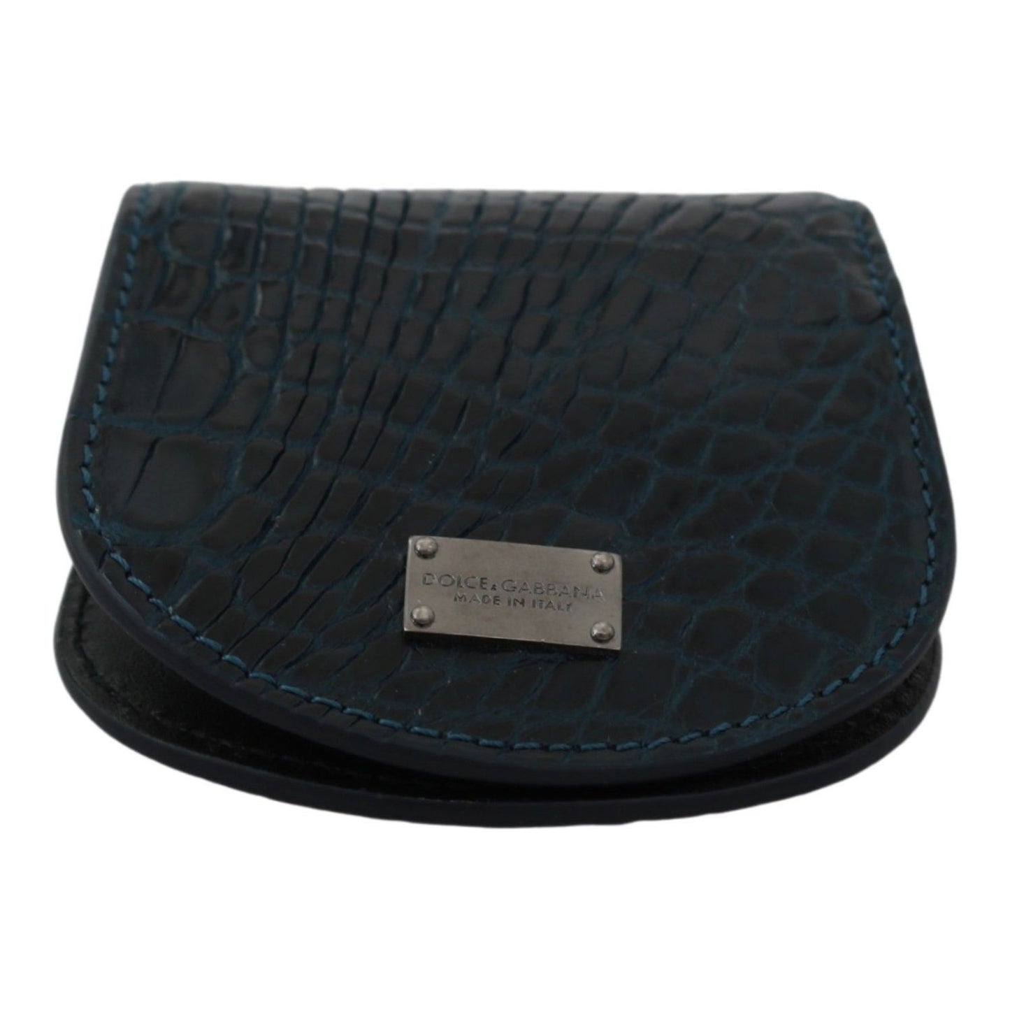 Dolce & Gabbana | Blue Exotic Skins Condom Case Holder Pocket | McRichard Designer Brands