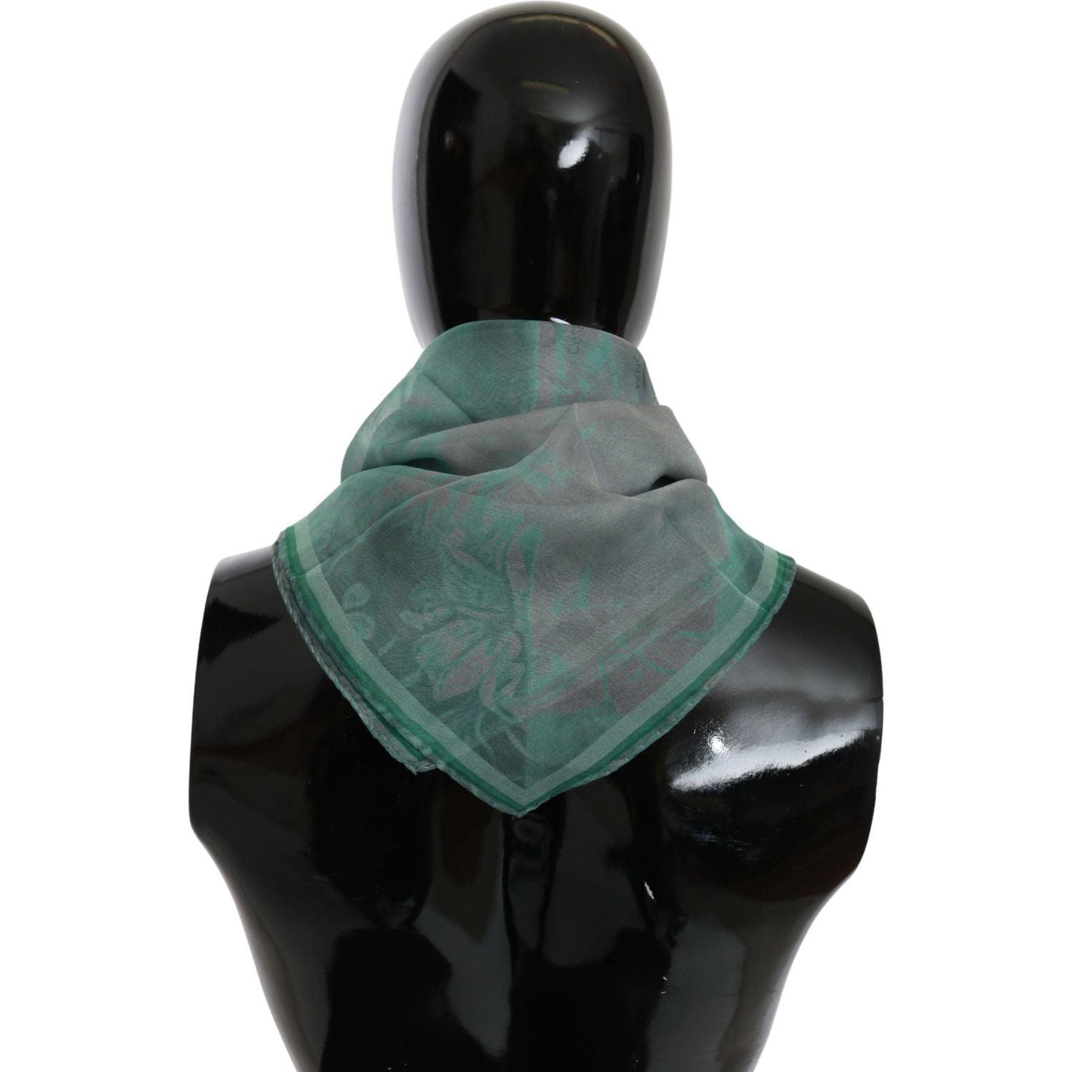 Costume National | Green Silk Shawl Foulard Wrap Scarf | McRichard Designer Brands