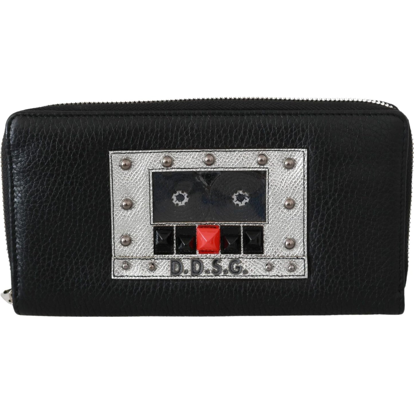 Dolce & Gabbana | Black Mens Zipper Continental Purse 100% Leather Wallet | McRichard Designer Brands