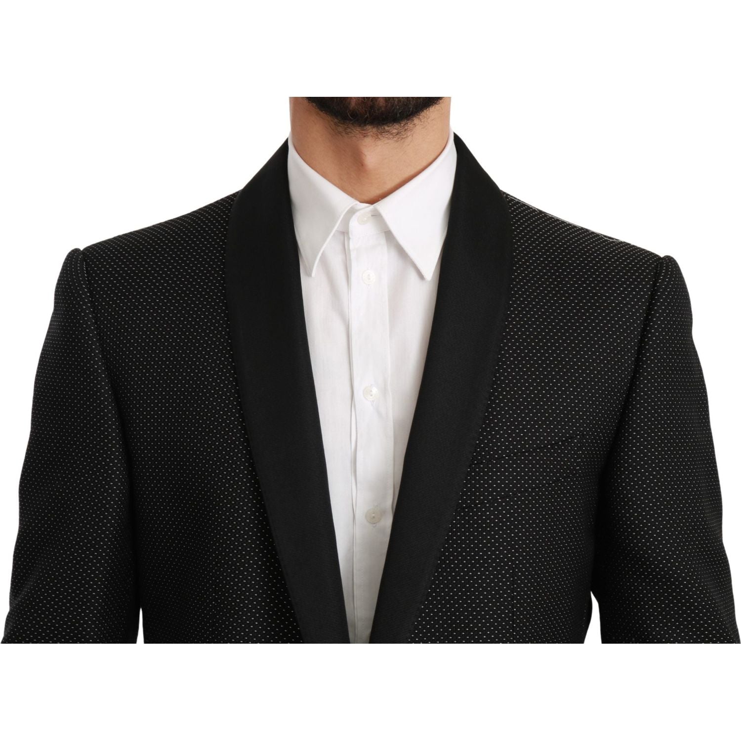 Dolce & Gabbana | Black Slim Fit Formal Jacket MARTINI Blazer | McRichard Designer Brands