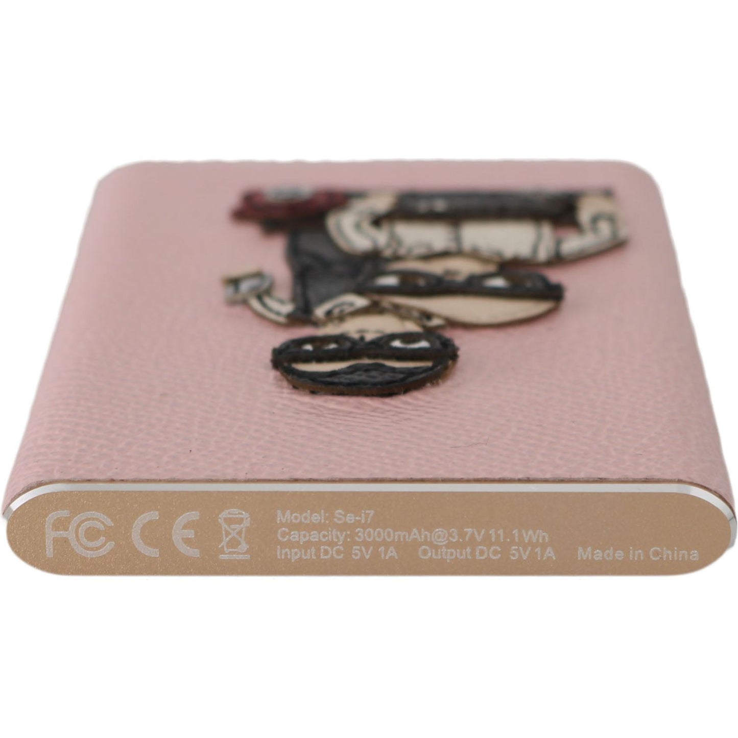 Dolce & Gabbana |  Charger USB Pink Leather #DGFAMILY Power Bank | McRichard Designer Brands