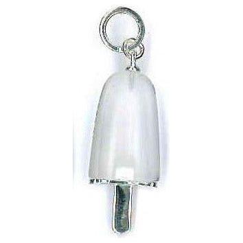 AMBROSINI JEWELS - PENDENTE ARGENTO 925° ghiacciolo finitura bianca pietra ghiaccio medio (29.5x13 mm)