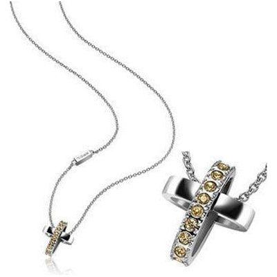 BREIL JEWELS CHARMING CROSS (Swarovski Crystals) DESIGNER FASHION JEWELLERY BREIL GIOIELLI