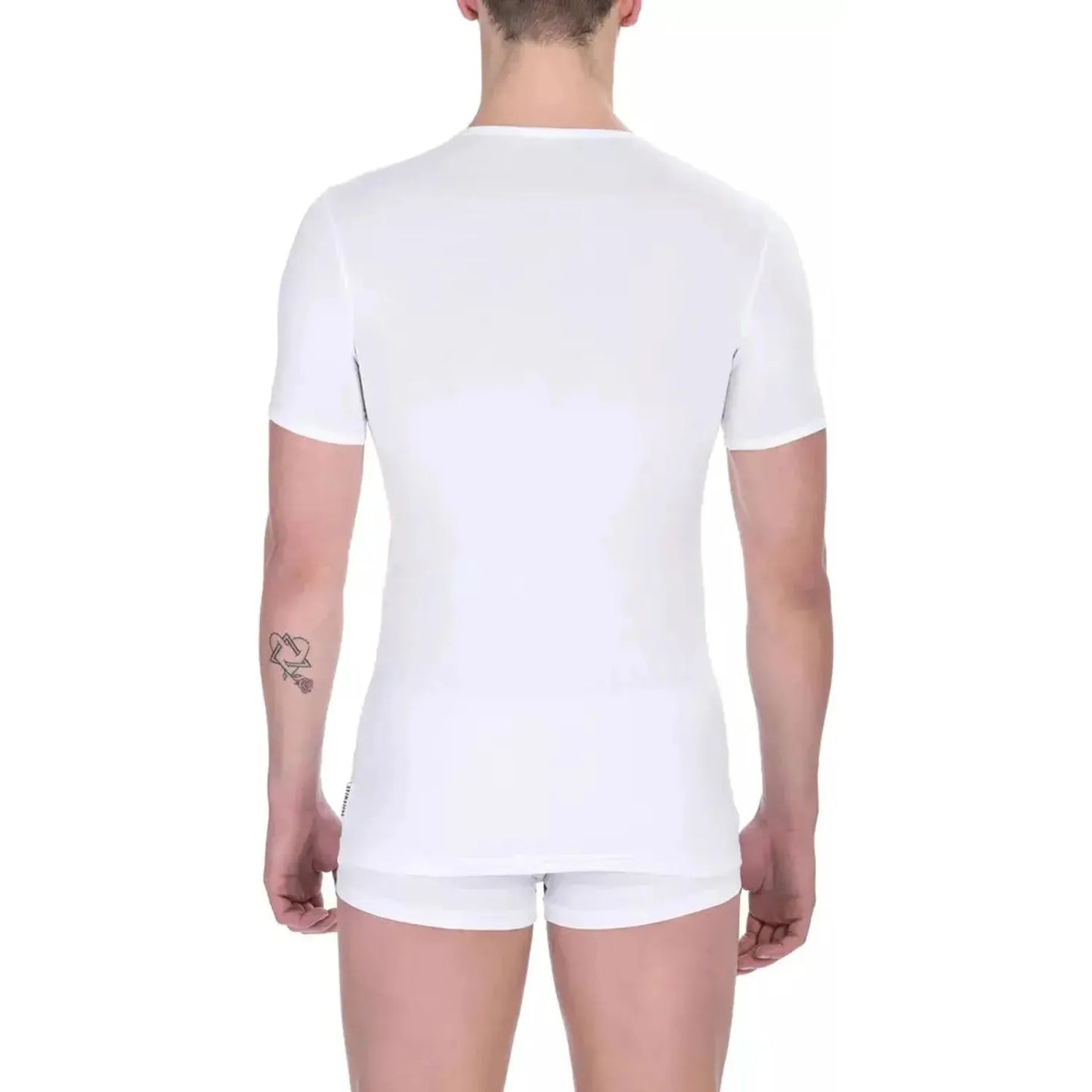 Bikkembergs | White Cotton T-Shirt | McRichard Designer Brands