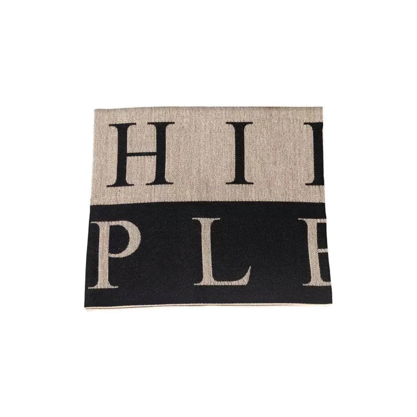 Philipp Plein | Beige Wool Scarf | McRichard Designer Brands