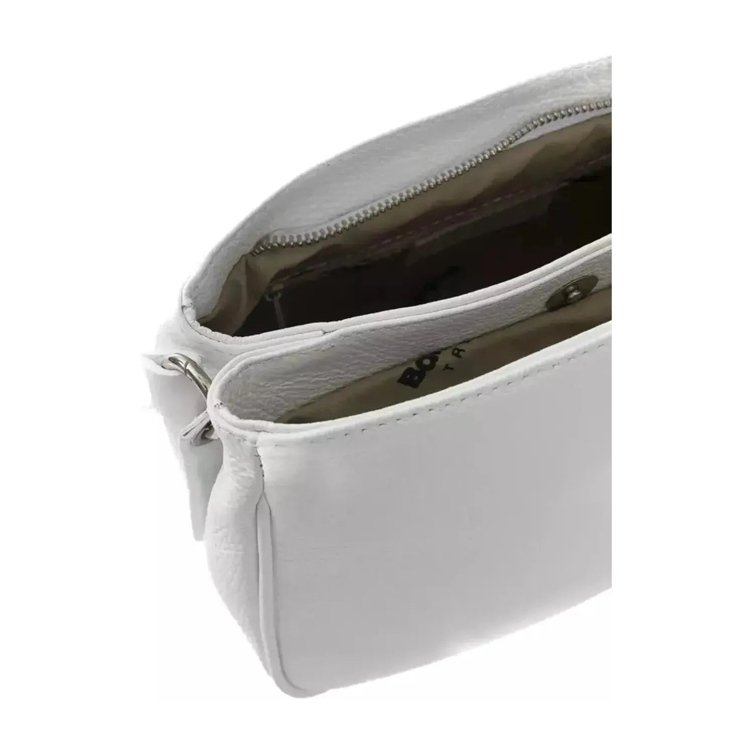 Baldinini Trend | White Cowhide Crossbody Bag - McRichard Designer Brands