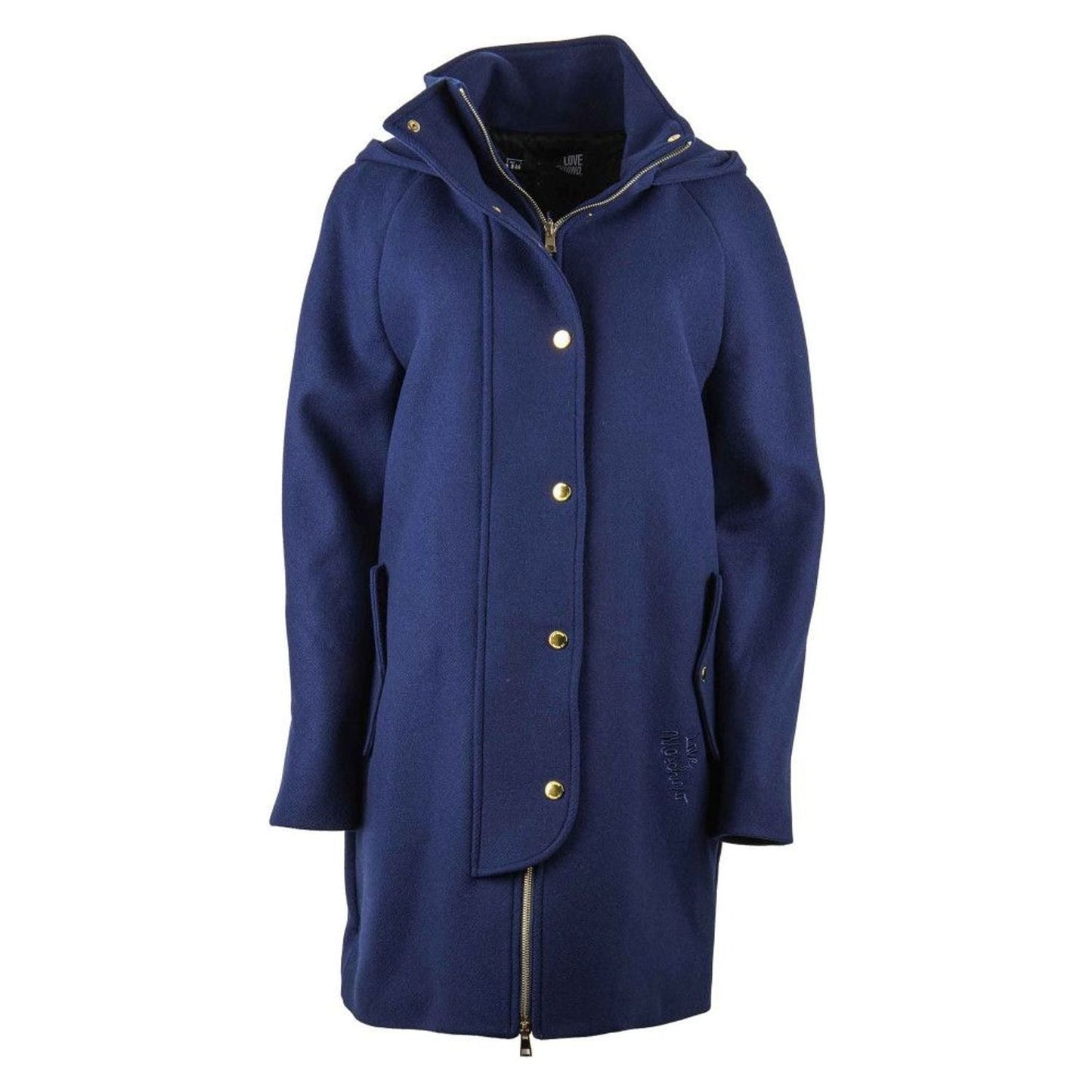 Love Moschino | Blue Wool Jackets & Coat | McRichard Designer Brands