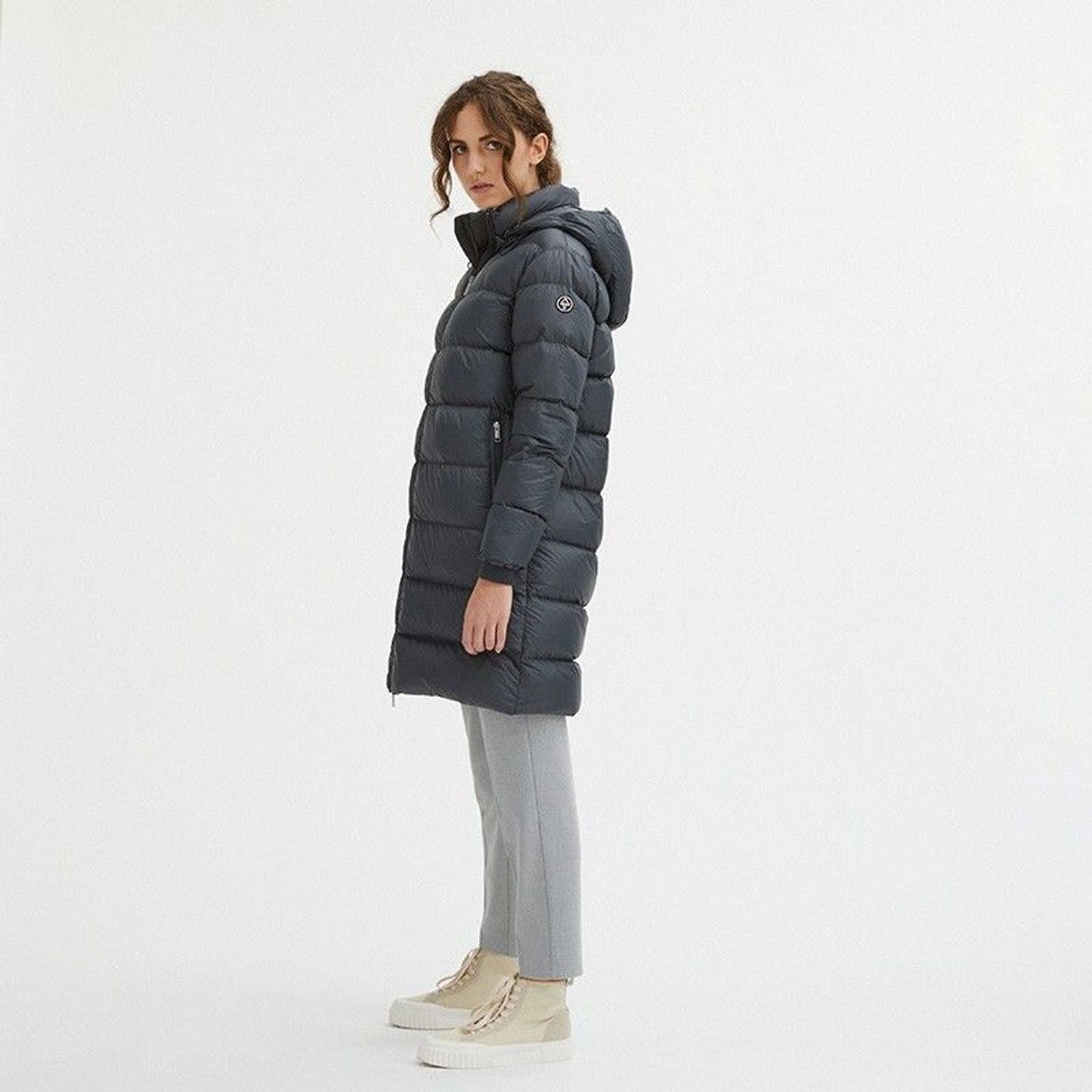Centogrammi | Gray Nylon Jackets & Coat | McRichard Designer Brands