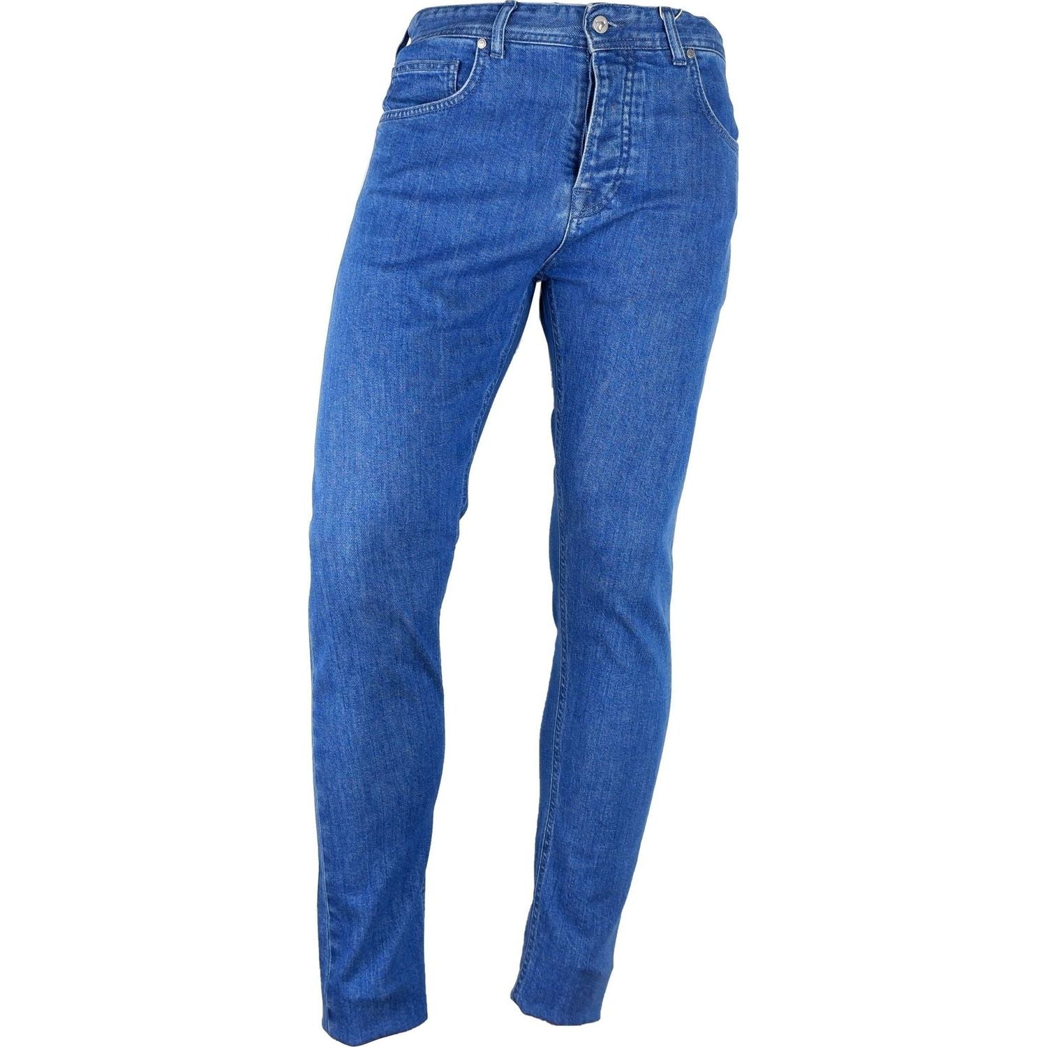 Aquascutum | Light Blue Cotton Jeans & Pant | McRichard Designer Brands