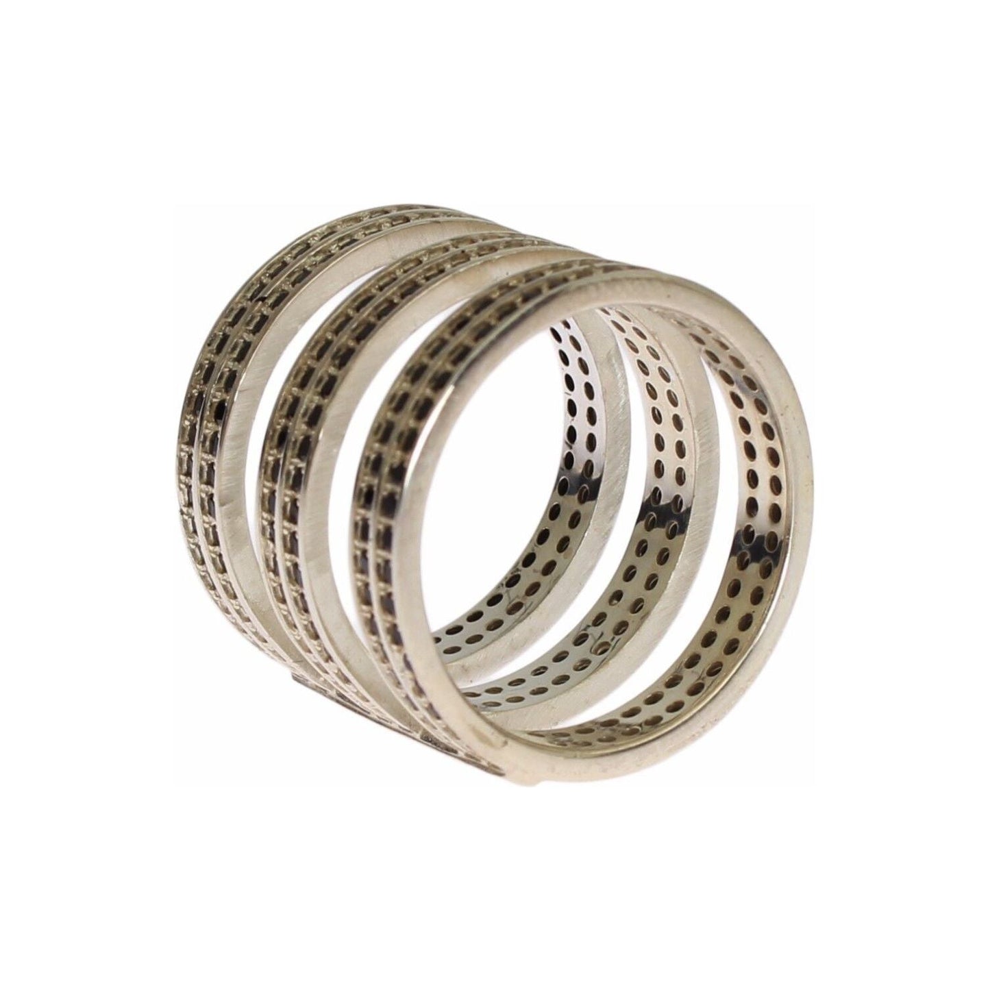 Nialaya | Black CZ 925 Sterling Silver Womens Ring Ring | McRichard Designer Brands