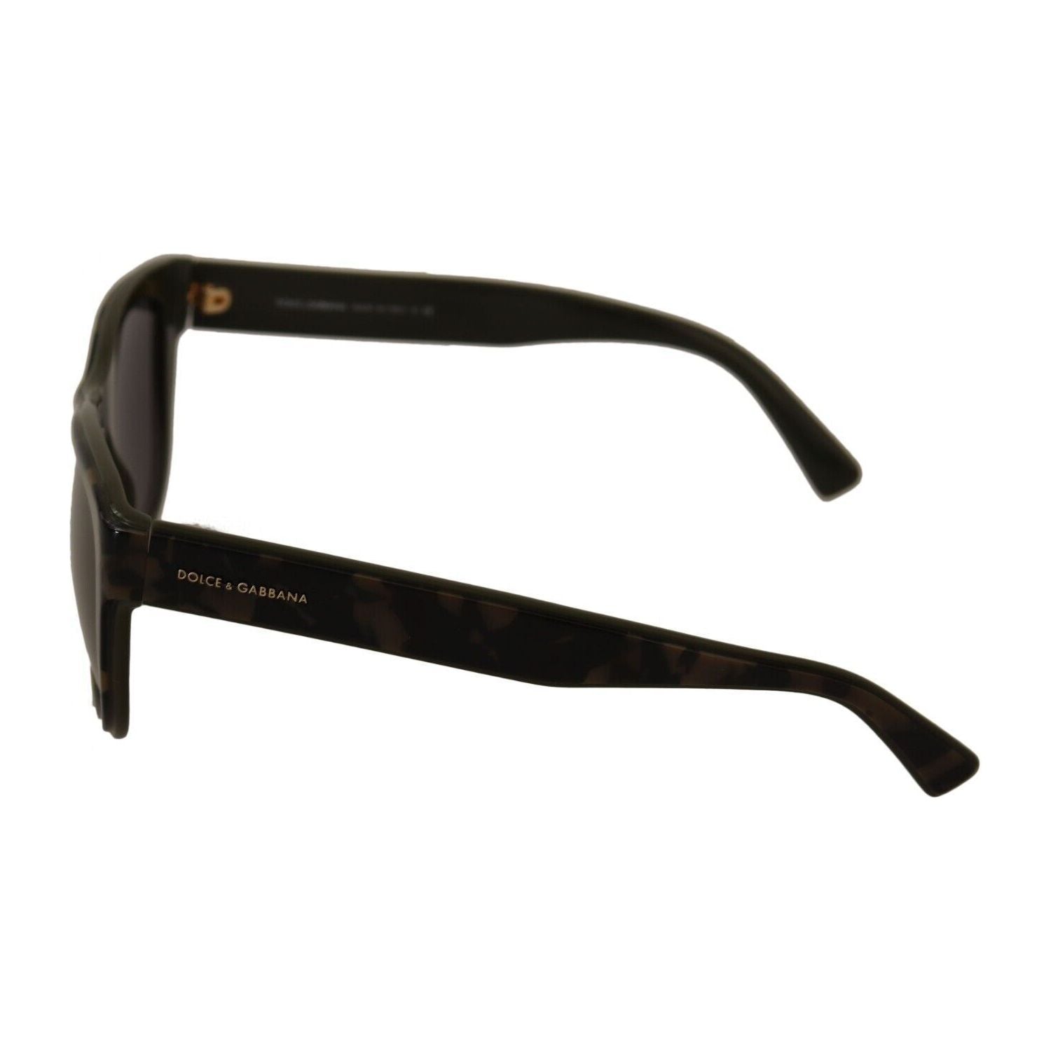 Dolce & Gabbana | Brown Mirror Lens Plastic Full Rim Sunglasses MAN SUNGLASSES | McRichard Designer Brands