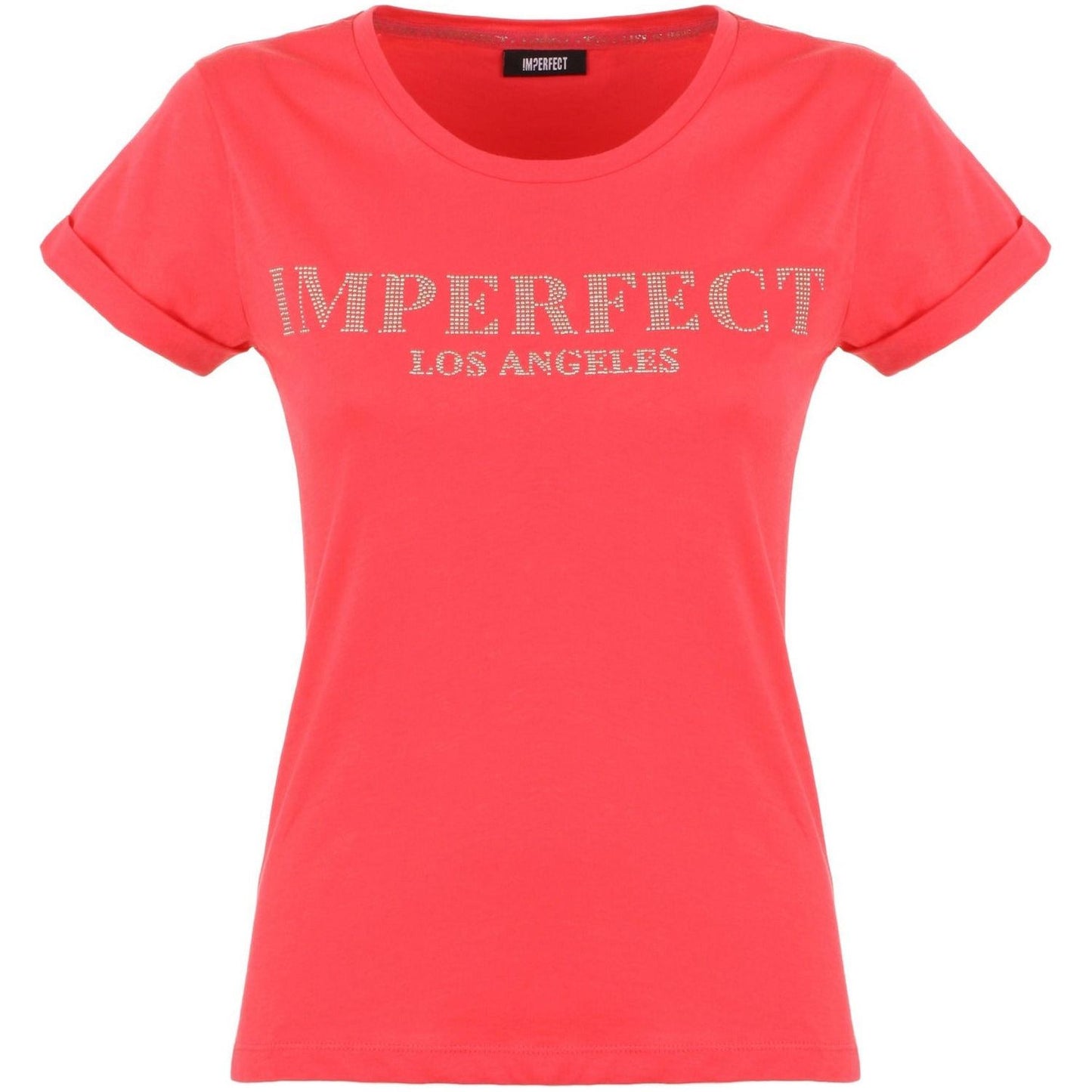Imperfect | Pink Cotton Tops & T-Shirt WOMAN T-SHIRTS | McRichard Designer Brands